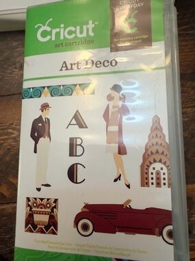 Cricut Legacy Cartridge Lot of 6 - Winter Woodland, Art Deco, & More scrapbook